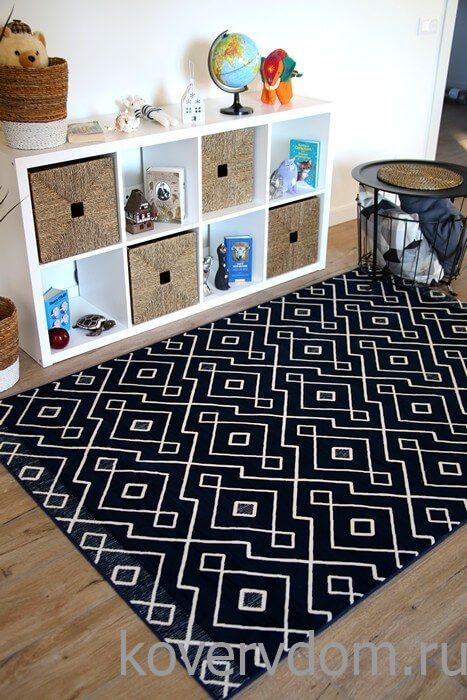 Ковер PTT Sorona SCANDINAVIAN 6014 navy blue