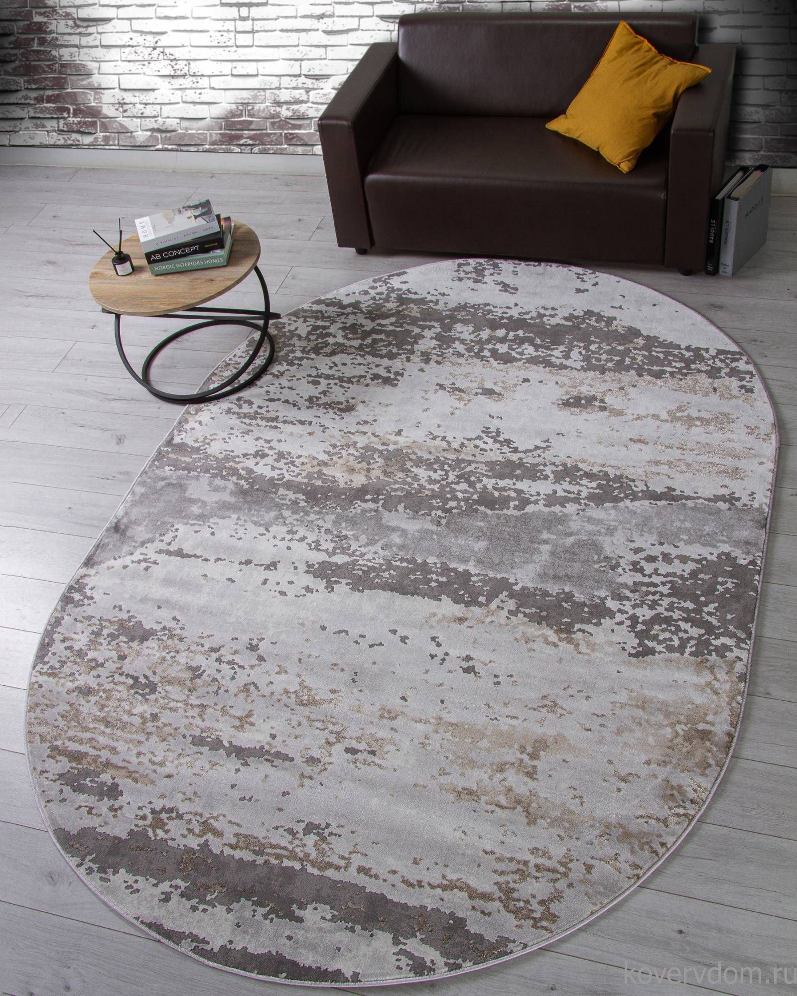 Ковер GRAFF 2788 GRAY-BEIGE Овал Ковер GRAFF 2788 GRAY-BEIGE Овал