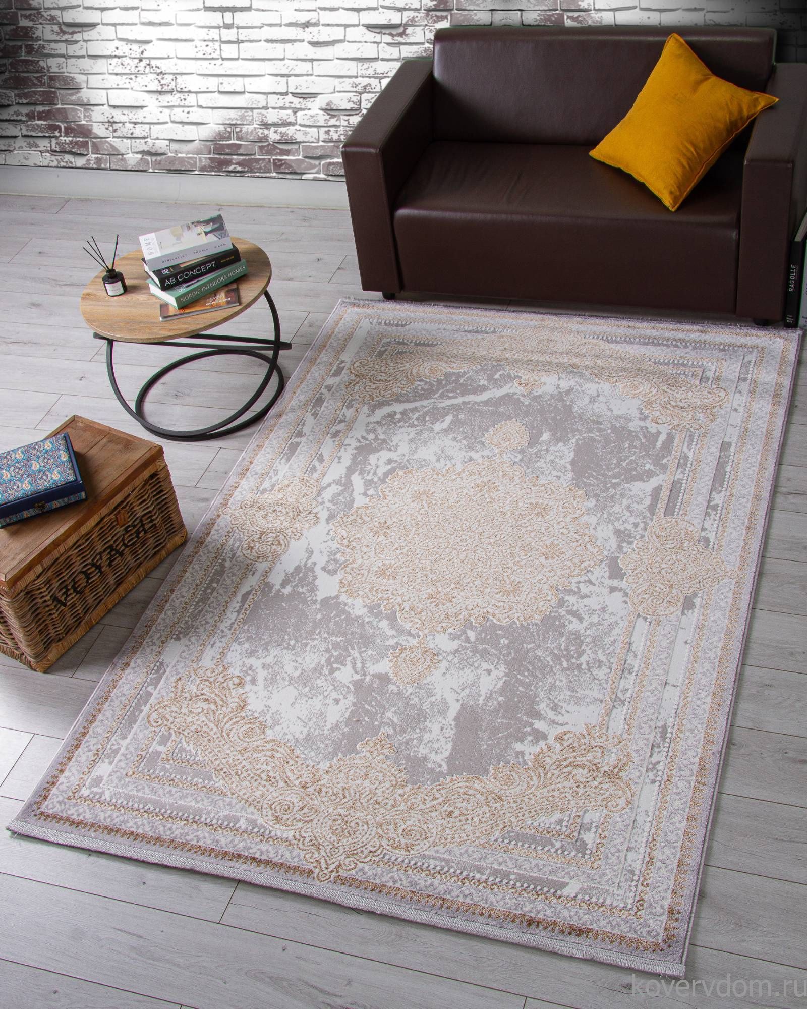 Ковер HALIF F580 GRAY-GREEN