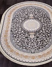 Ковер FARSI 1200 G142 DARK GRAY Овал