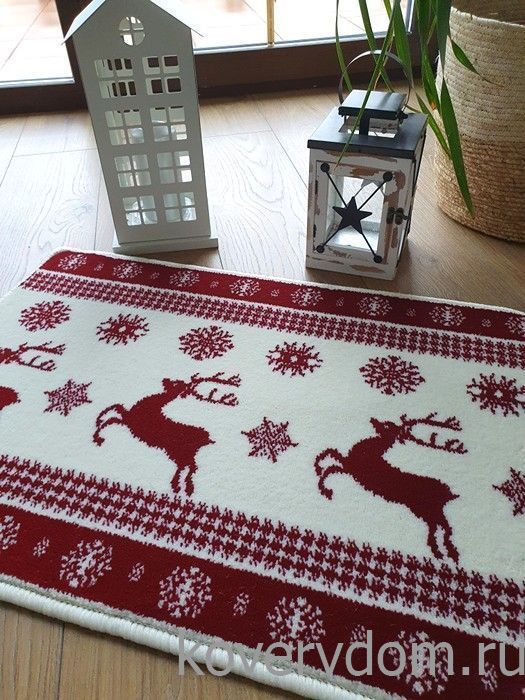 Новогодний сувенирный коврик 40147 ОЛЕНИ