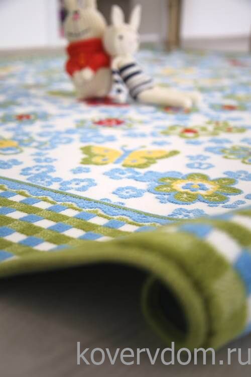 Детский ковер Бабочки -Цветочки PTT Sorona JOYFUL KIDS Flower Детский ковер Бабочки -Цветочки PTT Sorona JOYFUL KIDS Flower