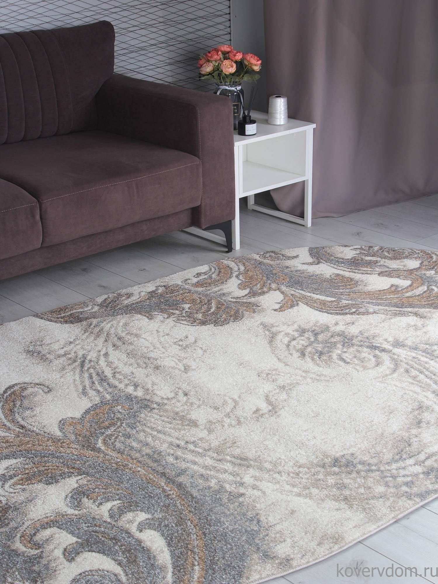 Ковер TORNADO D754 BEIGE 2 Овал