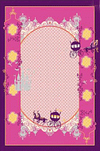 Ковер для подростков детский FUNKY-A ANA pink