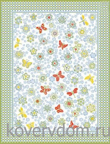 Детский ковер Бабочки -Цветочки PTT Sorona JOYFUL KIDS Flower Детский ковер Бабочки -Цветочки PTT Sorona JOYFUL KIDS Flower