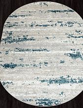 Пушистый ковер PALERMO-A F298 GRAY Овал