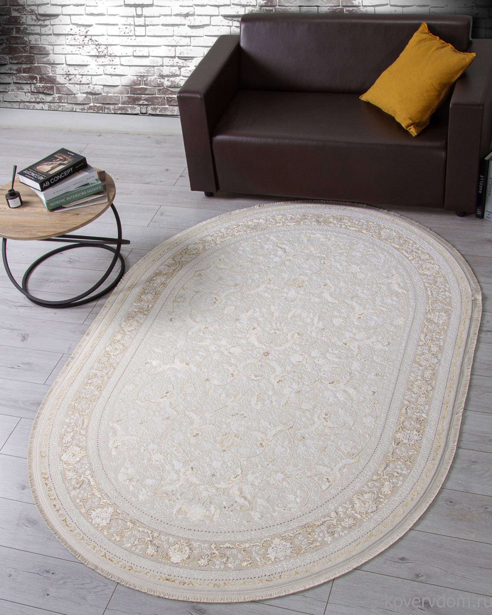 Ковер ZARINA M101B CREAM / CREAM Овал