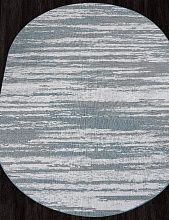 Ручной ковер-циновка KAIR S143 BLUE Овал