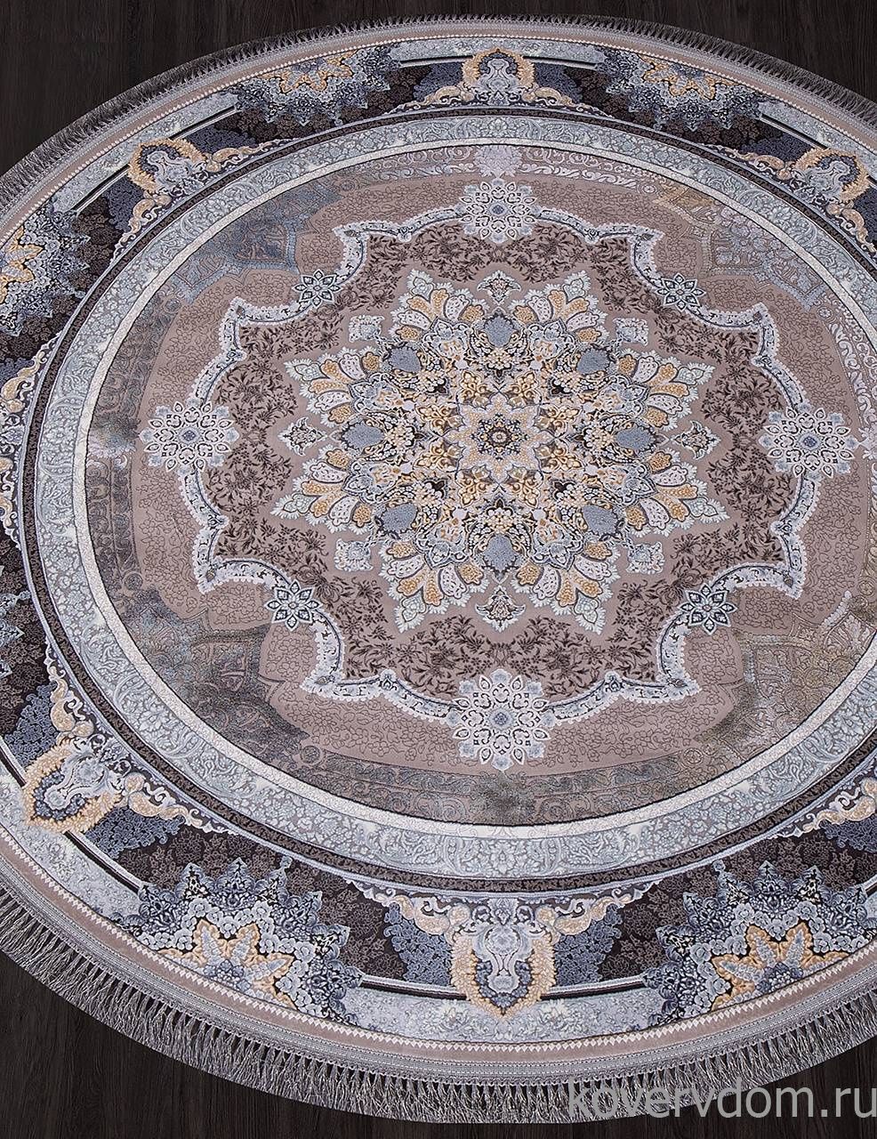 Ковер FARSI 1200 266 LIGHT GRAY Круг Ковер FARSI 1200 266 LIGHT GRAY Круг