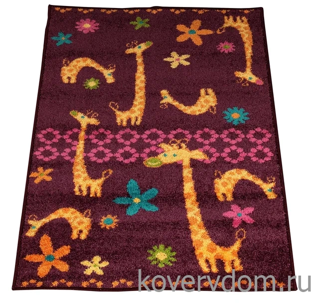 Ковер детский FUNKY Giraffe a violet