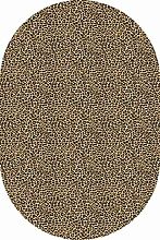 Пушистый круглый ковер VALENCIA d112 BEIGE Овал