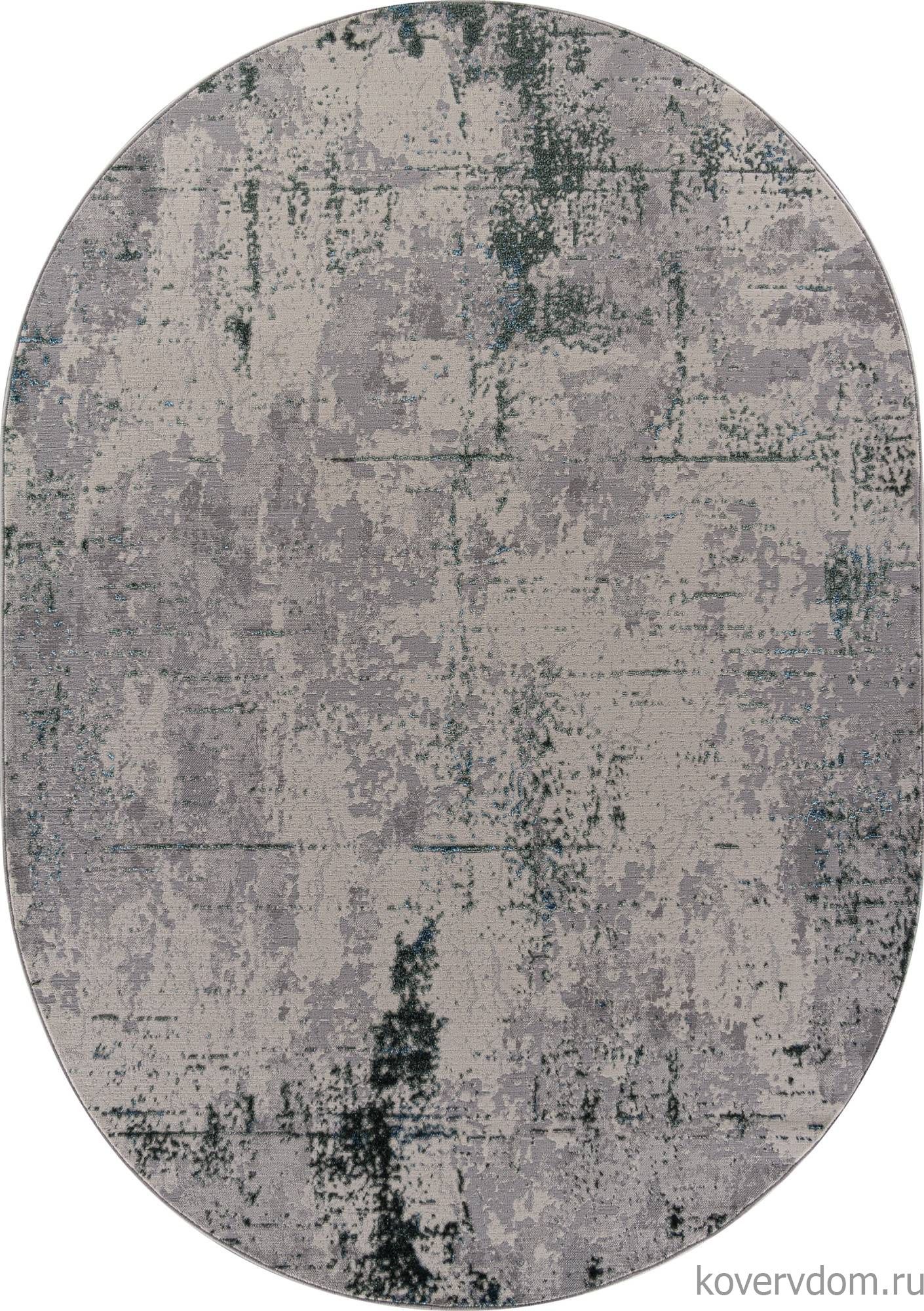 Ковер LIMAN F169 CREAM-D.GREEN Овал