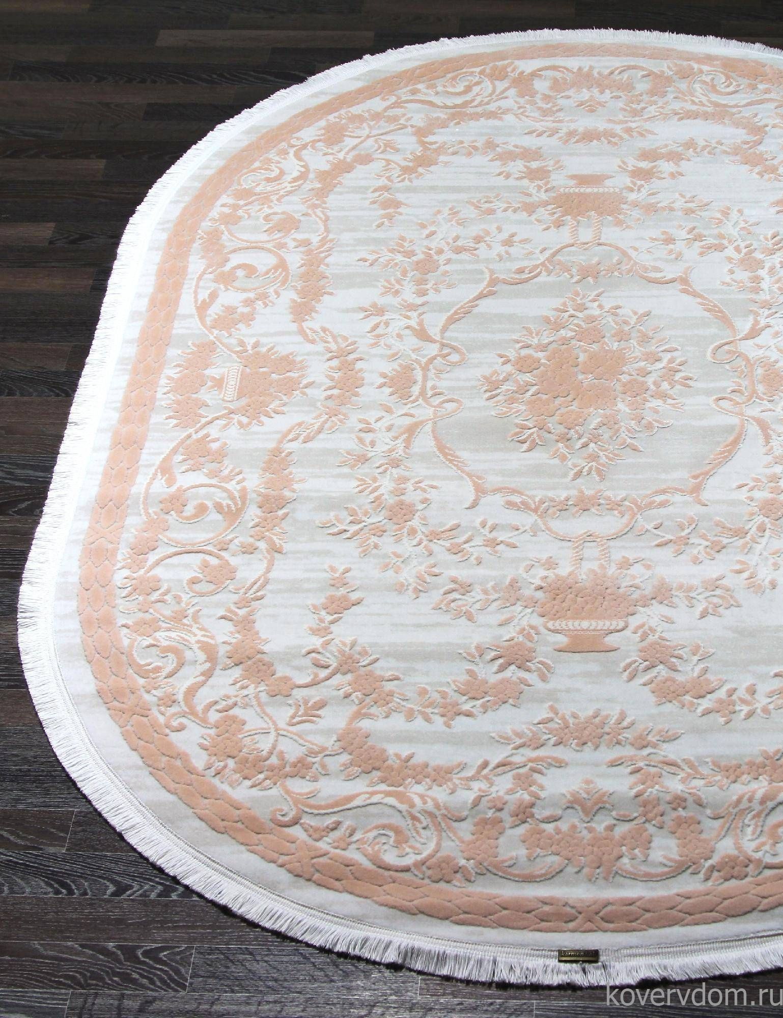 Ковер TRUVA 08330P PINK / PINK Овал