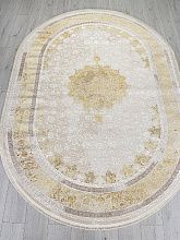 Прямоугольный ковер DELINA A064A CREAM / GOLD FDY Овал
