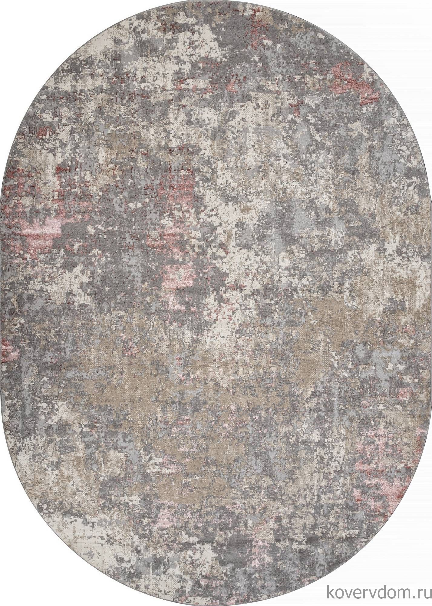 Ковер LIMAN F163 BEIGE-PINK Овал