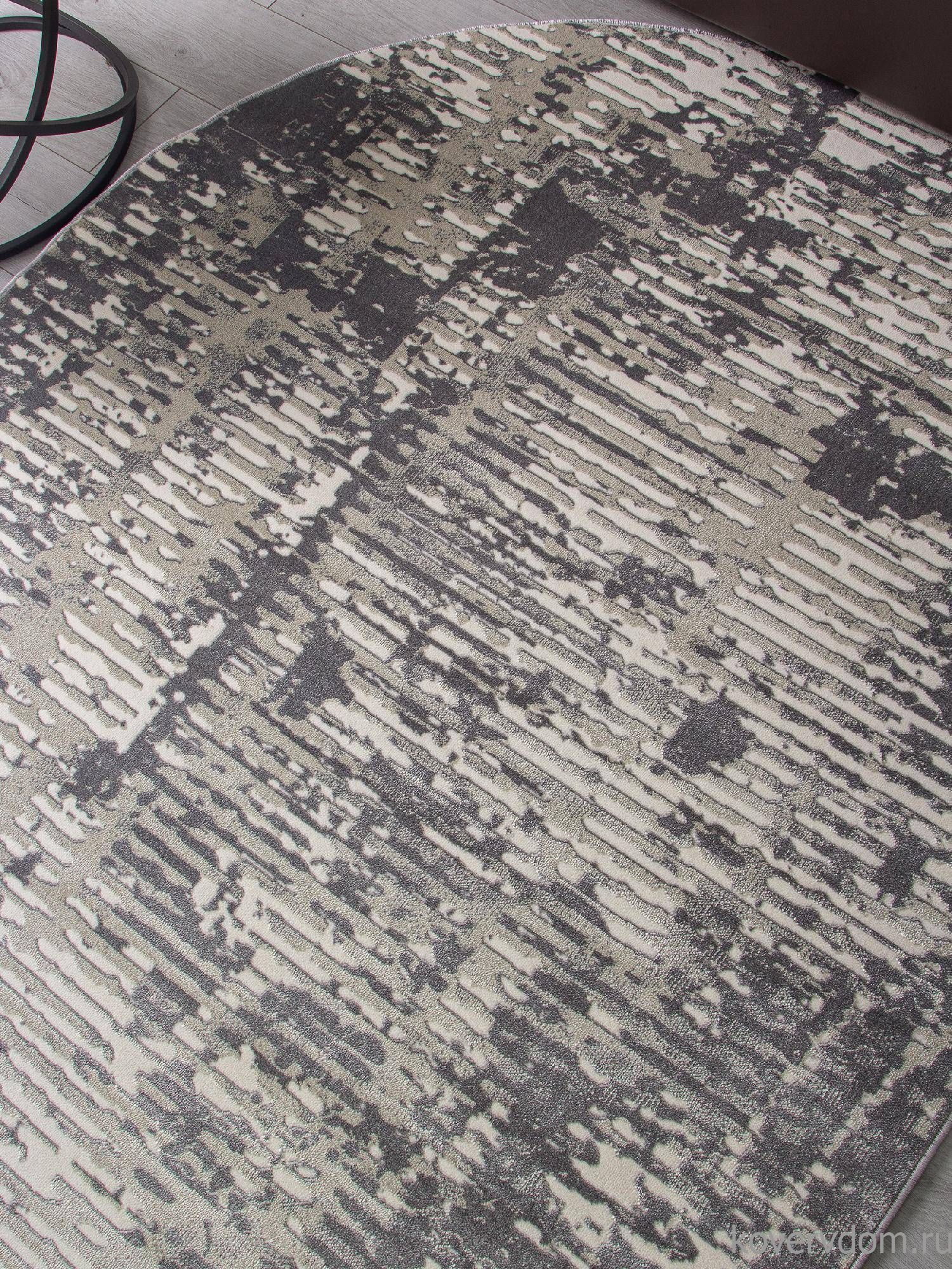 Ковер ATLANTIS D999 CREAM-GRAY Овал